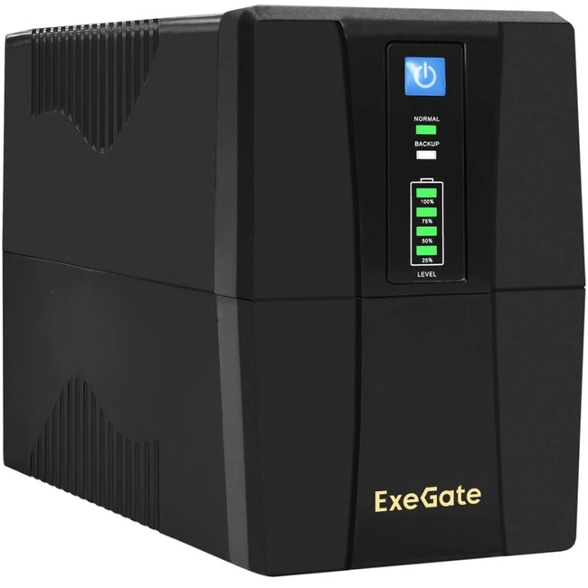 Источник бесперебойного питания ExeGate Power Back BNB-850 EP285474RUS Линейно-интерактивные, Напольный (Tower), 850 ВА, 480 Вт