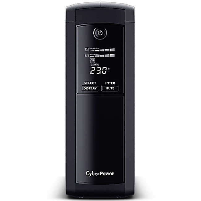 Источник бесперебойного питания CyberPower VP1200ELCD Линейно-интерактивные, Напольный (Tower), 1200 ВА, 720 Вт
