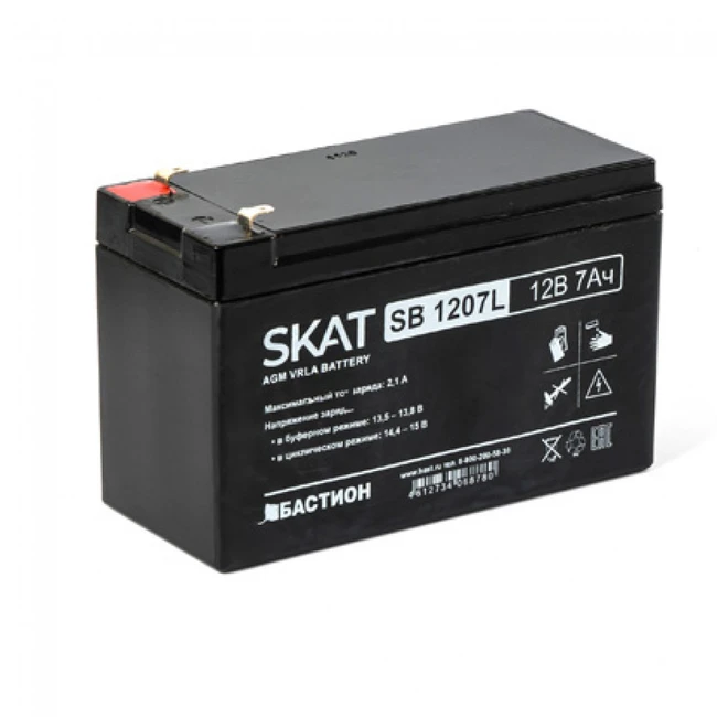 Сменные аккумуляторы АКБ для ИБП Delta Battery SKAT SB 1207L (12 В)