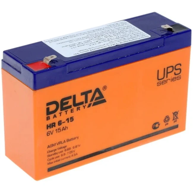 Дополнительный аккумуляторные блоки для ИБП Delta Battery HR 6-15 HR6-15