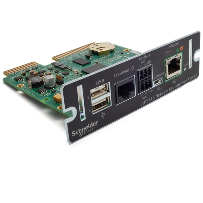 Опция для ИБП APC UPS NETWORK MANAGEMENT CARD 3 W AP9643