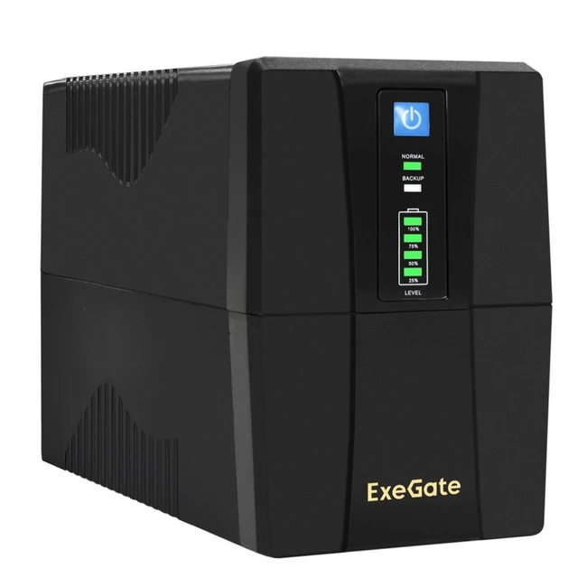 Источник бесперебойного питания ExeGate UNB-600.LED.AVR.4C13 EP285602RUS (Линейно-интерактивные, Напольный, 600 ВА, 360)