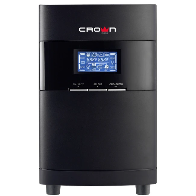 Источник бесперебойного питания CROWN CMUOA-350-1KL (Двойное преобразование (On-Line), Напольный, 1000 ВА, 900)