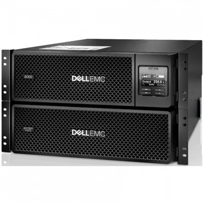 Источник бесперебойного питания Dell SRT 8000VA RM 230V 721-BBBE Двойное преобразование (On-Line), Стоечный (Rack), 8000 ВА, 8000 Вт