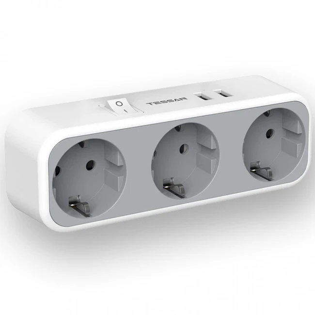 Распределитель питания Tessan TS-322 GREY TS-322-GREY