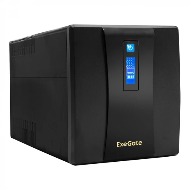 Источник бесперебойного питания ExeGate SpecialPro Smart LLB-1200.LCD.AVR.4SH EP285495RUS (Линейно-интерактивные, Напольный (Tower), 1200 ВА, 750 Вт)