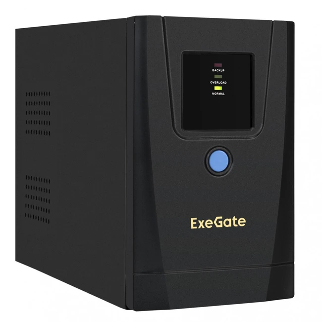 Источник бесперебойного питания ExeGate SpecialPro UNB-1000.LED.AVR.1SH.2C13.RJ.USB EX292782RUS (Линейно-интерактивные, Напольный (Tower), 1000 ВА, 550 Вт)