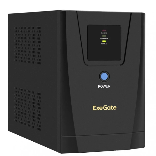 Источник бесперебойного питания ExeGate SpecialPro UNB-1200.LED.AVR.2SH.3C13 EX292793RUS (Линейно-интерактивные, Напольный, 1200 ВА, 750)