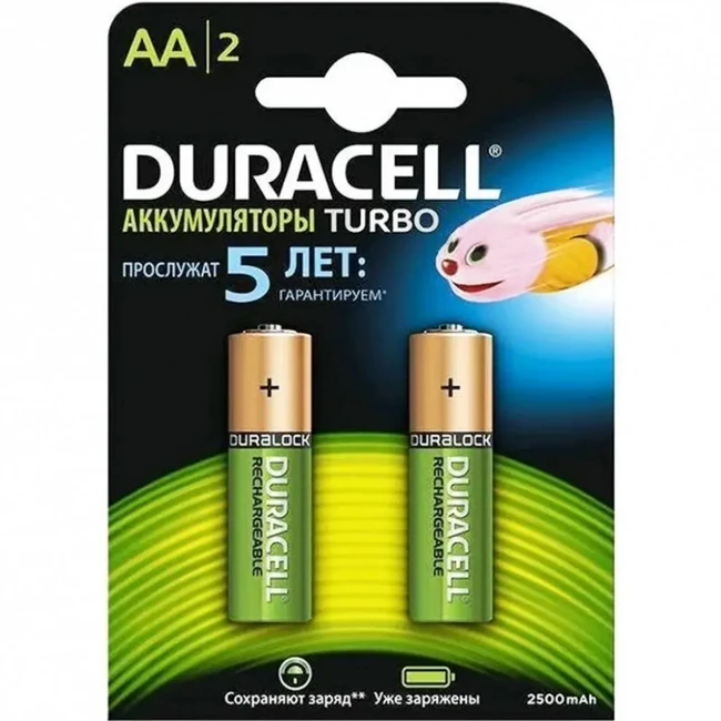Батарейка Duracell Turbo AA 2500mAh/1.2V HR6/DX1500