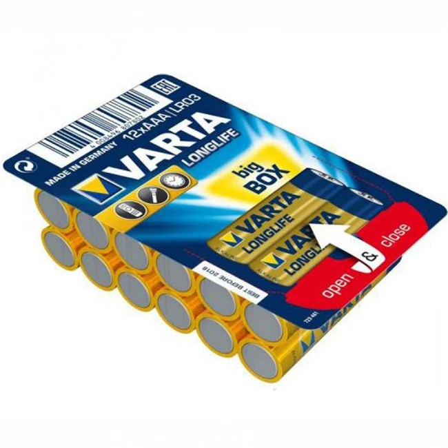 Батарейка VARTA LR03 AAA Longlife 1.5V (12шт.) 807802