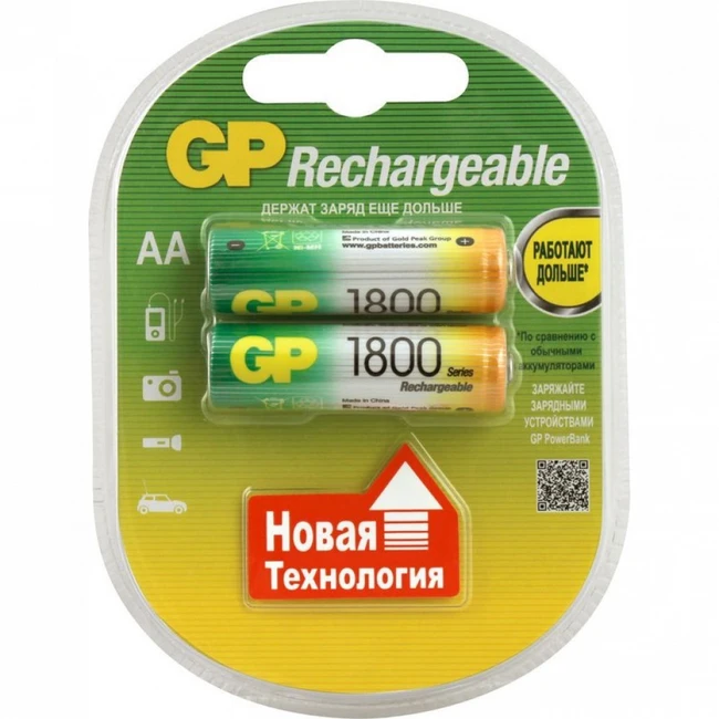 Батарейка GP 180AAHC AA 4891199042720