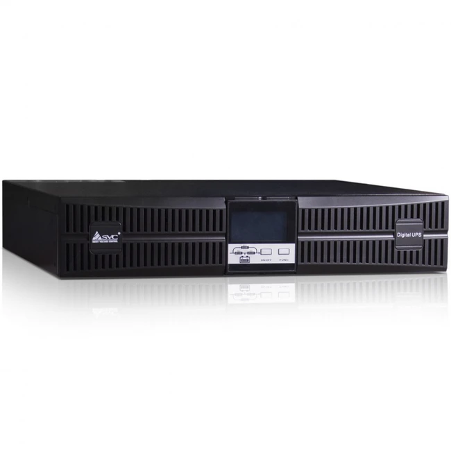 Источник бесперебойного питания SVC RT-1KL-LСD (Двойное преобразование (On-Line), C возможностью установки в стойку, 1000 ВА, 900)