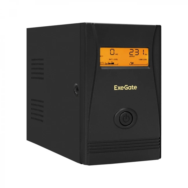 Источник бесперебойного питания ExeGate ULB-800.LCD.AVR.2SH Линейно-интерактивные, Напольный (Tower), 800 ВА, 480 Вт