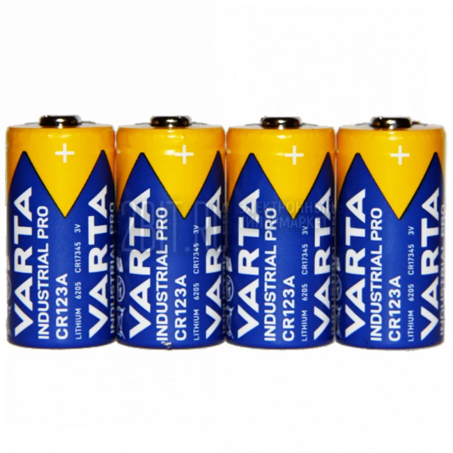 Батарейка VARTA INDUSTRIAL PRO CR123A Shrink 4 Lithium 3V 6205101511