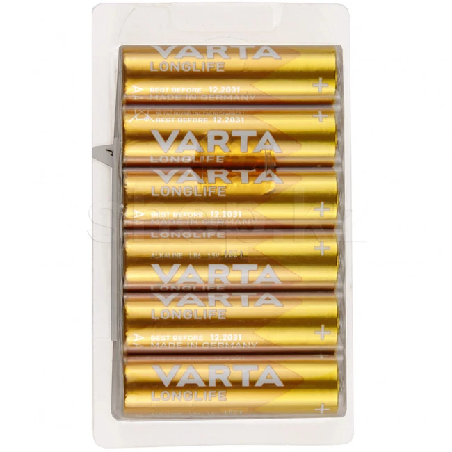 Батарейка VARTA AA LR6 Longlife 1.5V Alkaline в блоке 12шт. 807833