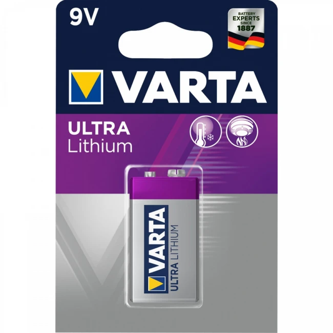 Батарейка VARTA Ultra Lithium 6LR6 9V 06122301401