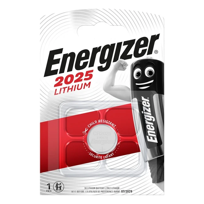 Батарейка Energizer CR2025 BL1 Lithium 3V E301021602
