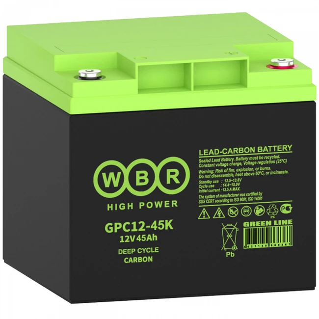 Сменные аккумуляторы АКБ для ИБП WBR GPC12-45K GPC12-45K WBR (12 В)