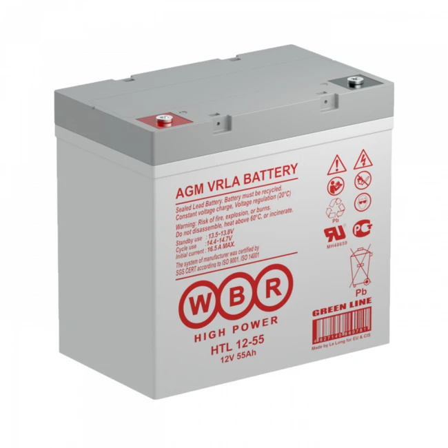 Сменные аккумуляторы АКБ для ИБП WBR HTL12-55 HTL12-55 WBR