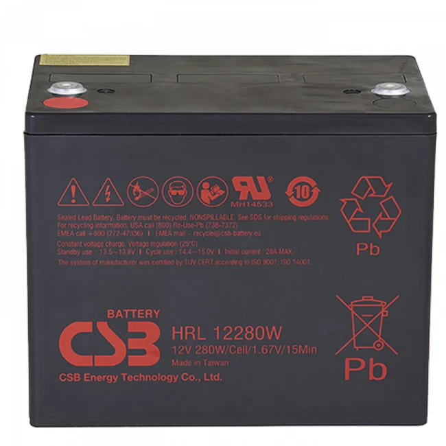 Сменные аккумуляторы АКБ для ИБП CSB HRL12280W FR HRL12280W FR CSB (12 В)
