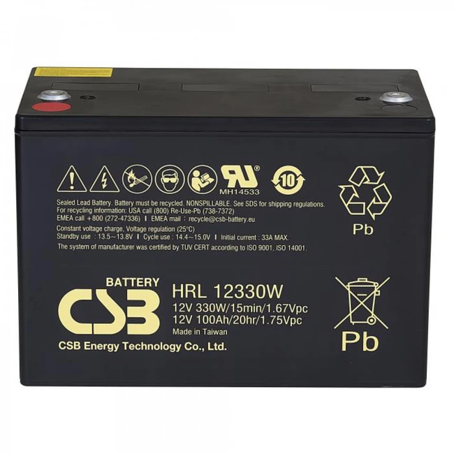 Сменные аккумуляторы АКБ для ИБП CSB HRL12330W FR HRL12330W FR CSB (12 В)