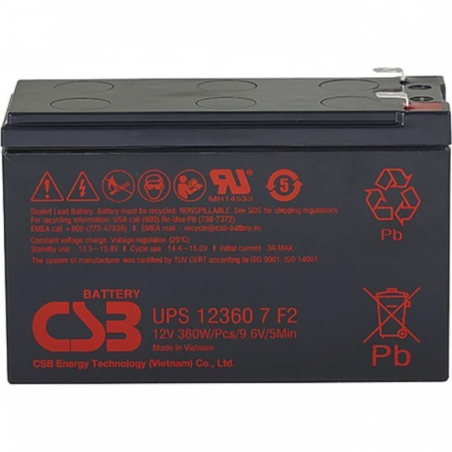 Сменные аккумуляторы АКБ для ИБП CSB UPS 123607 F2 (12 В)