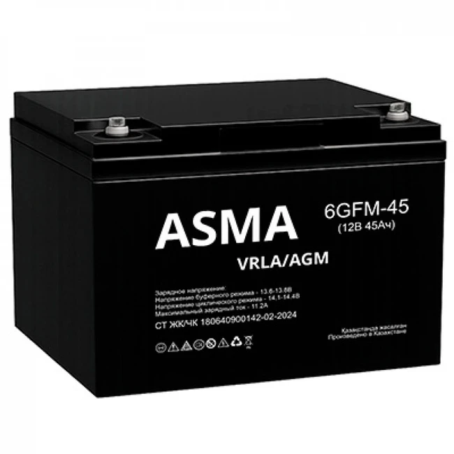 Сменные аккумуляторы АКБ для ИБП Asma 6GFM-45 12 В