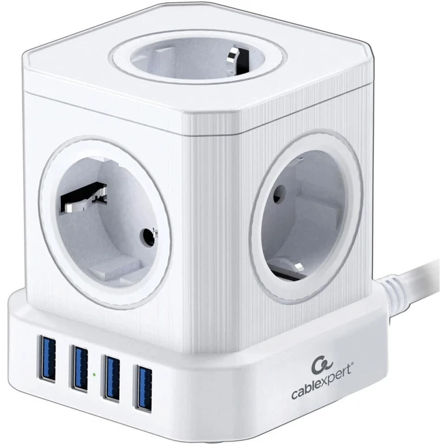 Сетевой фильтр Cablexpert TWR-5-U4-W-3