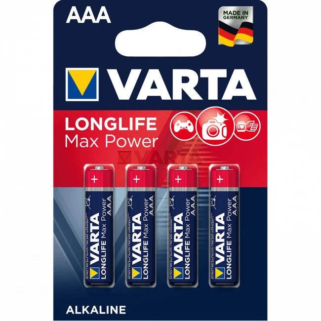 Батарейка VARTA LongLife Max Power LR03 Alkaline AAA 04703101404