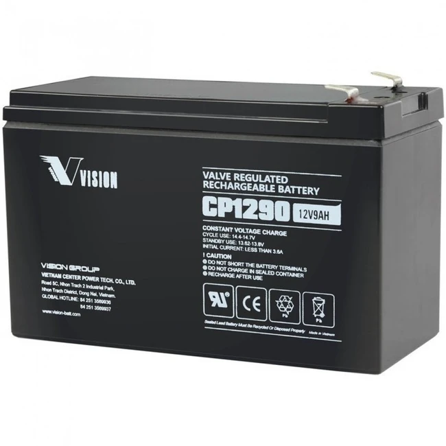 Сменные аккумуляторы АКБ для ИБП VISION CP1290E CP1290E 12V9AH 12 В