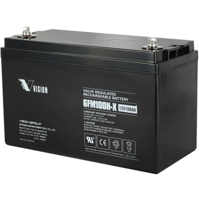Сменные аккумуляторы АКБ для ИБП VISION 6FM100E-X 6FM100E-X  12V100AH (12 В)