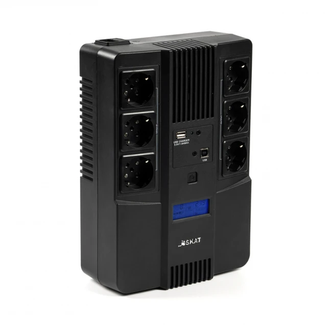 Источник бесперебойного питания БАСТИОН SKAT-UPS 800 AID (Линейно-интерактивные, Напольный, 800 ВА, 480)