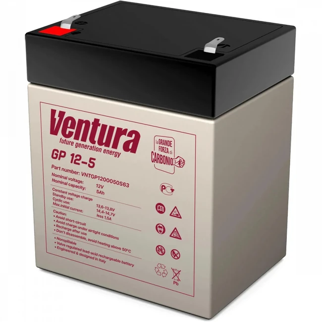 Сменные аккумуляторы АКБ для ИБП Ventura GP 12-5 VNTGP1200050S63 (12 В)