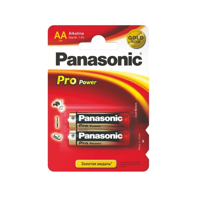 Батарейка Panasonic Pro Power AAA/2B - 2штуки (Блисер) LR03XEG/2BP