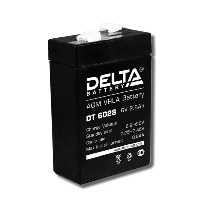 Сменные аккумуляторы АКБ для ИБП Delta Battery DT 6028 (6 В)