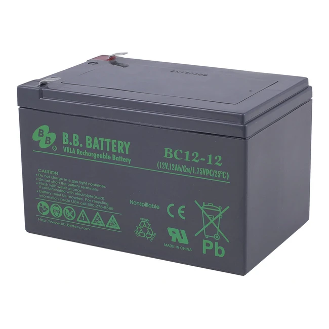 Сменные аккумуляторы АКБ для ИБП B.B. Battery BC12-12 BC gp12120 (12 В)