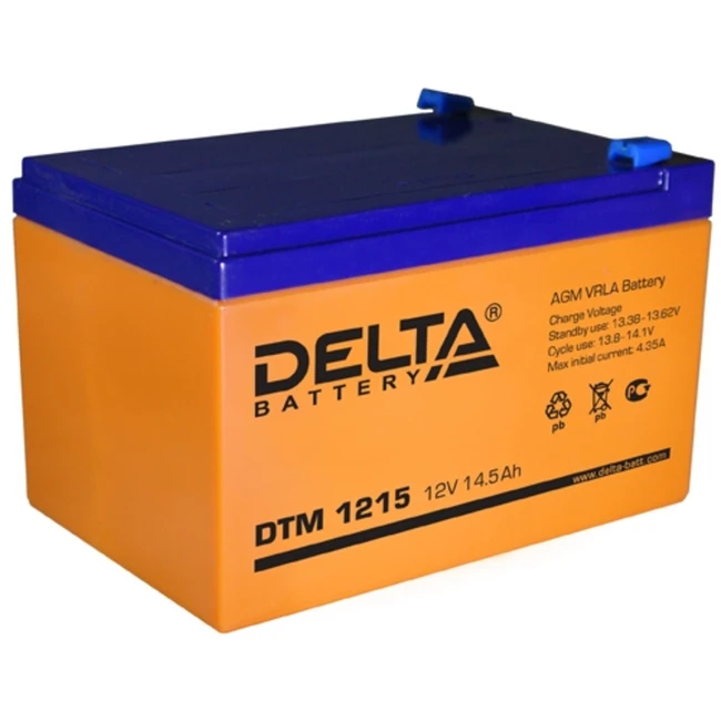 Сменные аккумуляторы АКБ для ИБП Delta Battery DTM 1215 (12 В)