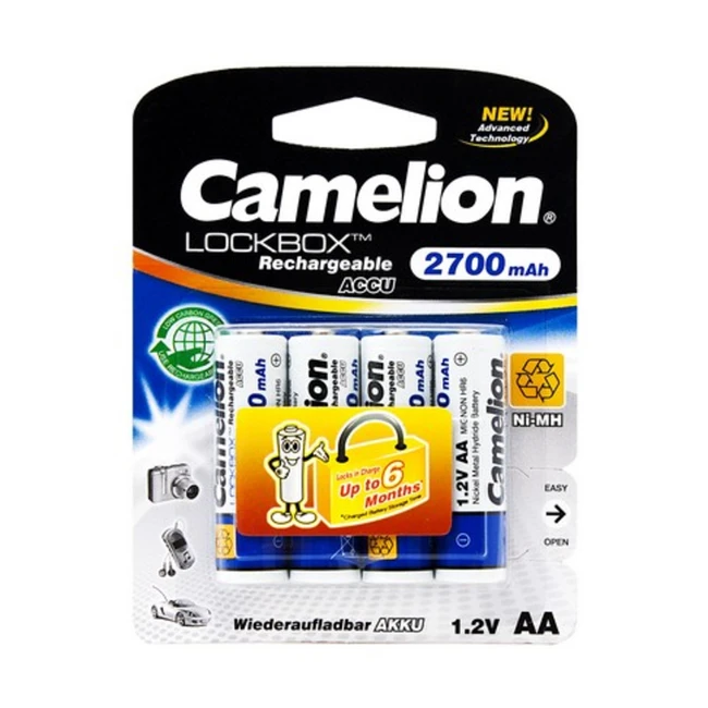 Батарейка CAMELION Lockbox Rechargeable NH-AA2700LBP4