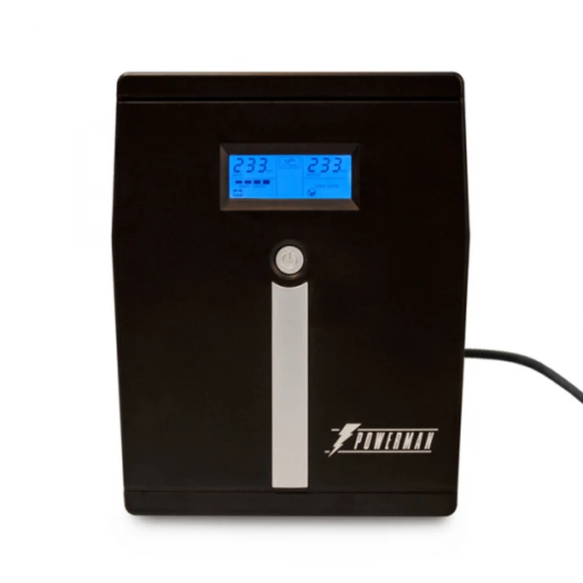 Источник бесперебойного питания Powerman Smart Sine 1500 Линейно-интерактивные, Напольный (Tower), 1500 ВА, 1050 Вт