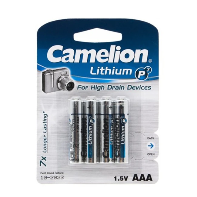 Батарейка CAMELION Lithium P7 FR03-BP4