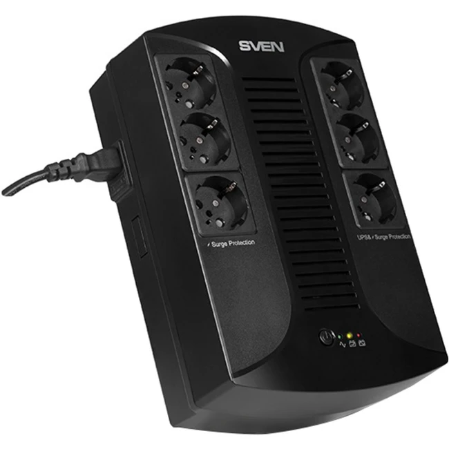Источник бесперебойного питания Sven SVEN UP-L1000E SV-016593 (Линейно-интерактивные, Напольный, 1000 ВА, 510)