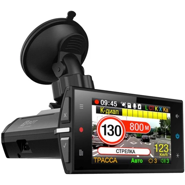 Автомобильный видеорегистратор Silverstone F1 HYBRID S-BOT GPS