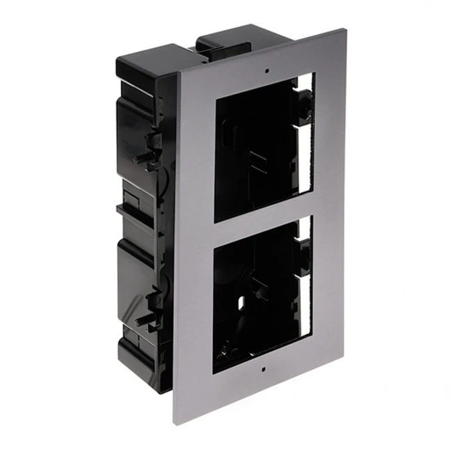 Аксессуар для видеокамер Hikvision Врезная монтажная рамка на 2 модуля DS-KD-ACF2/Plastic