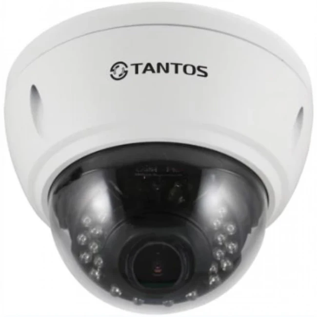 IP видеокамера Tantos TSi-Ve25VPA 00-00126759 (Купольная, Уличная, Проводная, 2.8 ~ 12 мм, 1/2.8", 2 Мп ~ 1920×1080 Full HD)