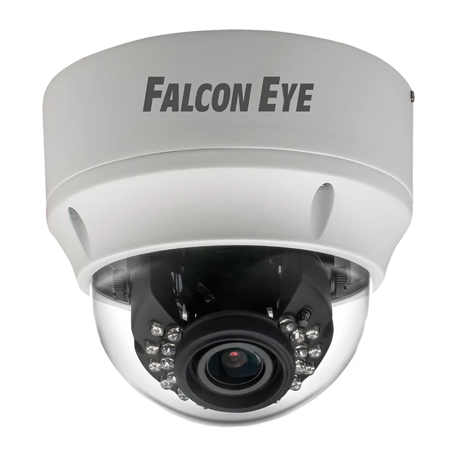 IP видеокамера Falcon Eye FE-IPC-DL201PVA Купольная, Внутренней установки, Проводная, 2.8 ~ 12 мм, 1/2.9", 2 Мп ~ 1920×1080 Full HD