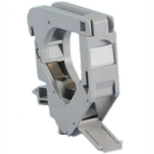 Аксессуар для кабельных сетей Hyperline Крепление для Keystone Jack на DIN-рейку в распределительные щиты для промышленных решений без боковых крышек ширина 18 мм FP-IE-DIN-KJ-1-GY