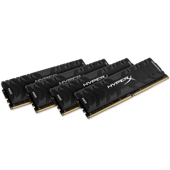 ОЗУ Kingston HyperX Predator Black DDR4 HX432C16PB3K4/64 DIMM, DDR4, 64 Гб (4 х 16 Гб), 3200 МГц