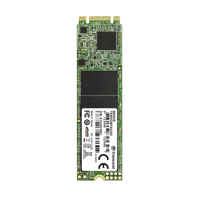 Внутренний накопитель Transcend 960Gb MTS820 TS960GMTS820S (SSD (твердотельные), 960 ГБ, M.2, PCIe)