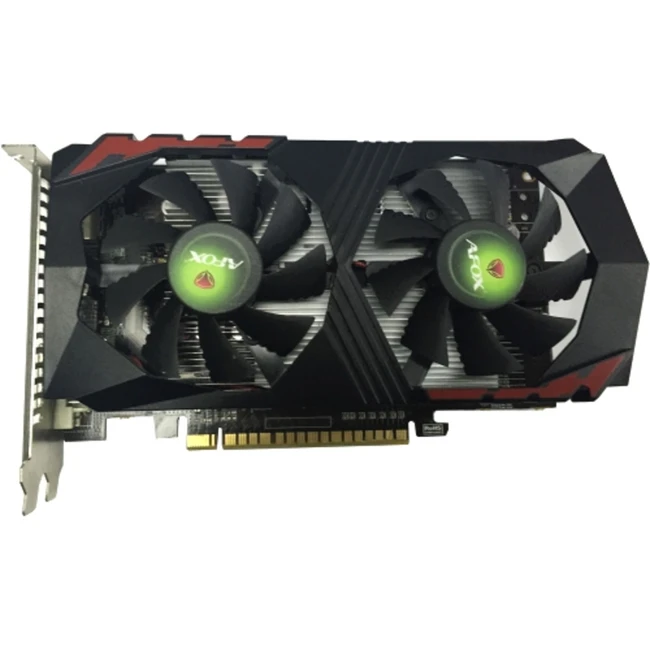 Видеокарта AFOX NVIDIA Geforce GTX1050Ti 4GB GDDR5 128Bit DVI HDMI DP ATX Dual Fan AF1050TI-4096D5H2 (4 ГБ)