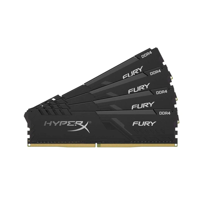 ОЗУ Kingston HyperX Fury 32GB 2400MHz DDR4 CL15 DIMM (Kit of 4) HX424C15FB3K4/32 (DIMM, DDR4, 32 Гб (4 х 8 Гб), 2400 МГц)